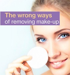 The wrong ways of removing make-up